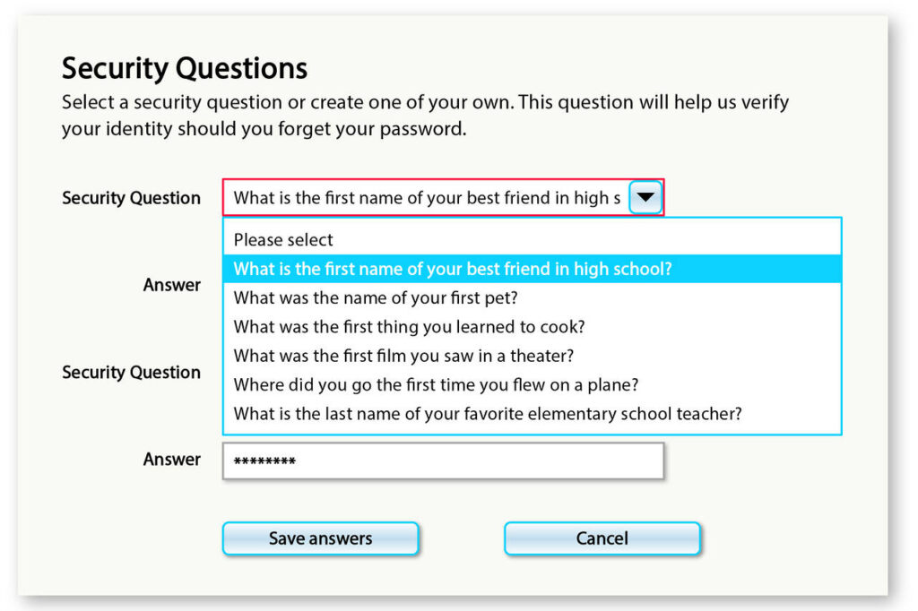 Security questions