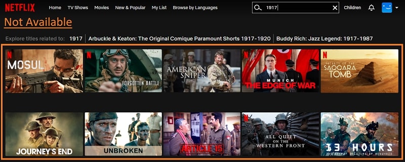 Comment regarder un film de 1917 sur Netflix