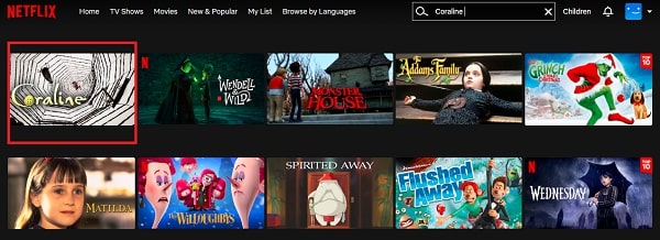 Is Coraline (2009) on Netflix?