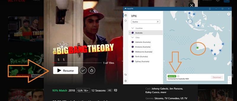 La série Big Bang Theory sur Netflix