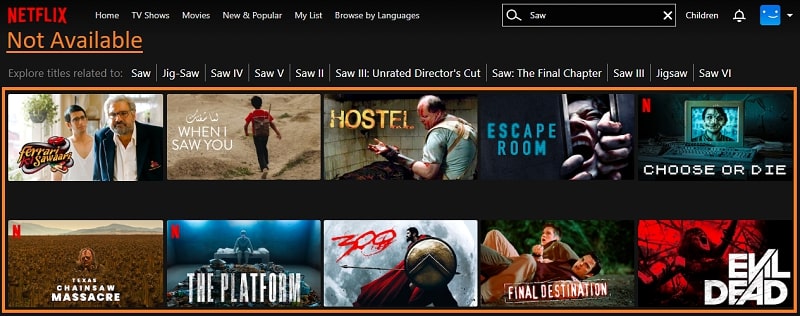 Regardez tous les films Saw sur Netflix depuis n'importe où