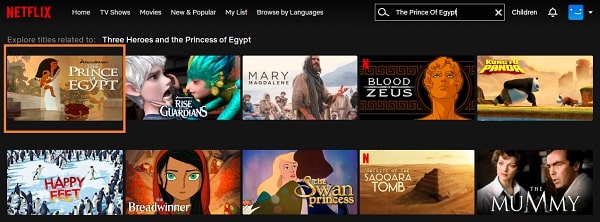 Regardez Le Prince d'Égypte (1998) sur Netflix