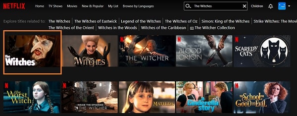 Watch The Witches (2020) On Netflix