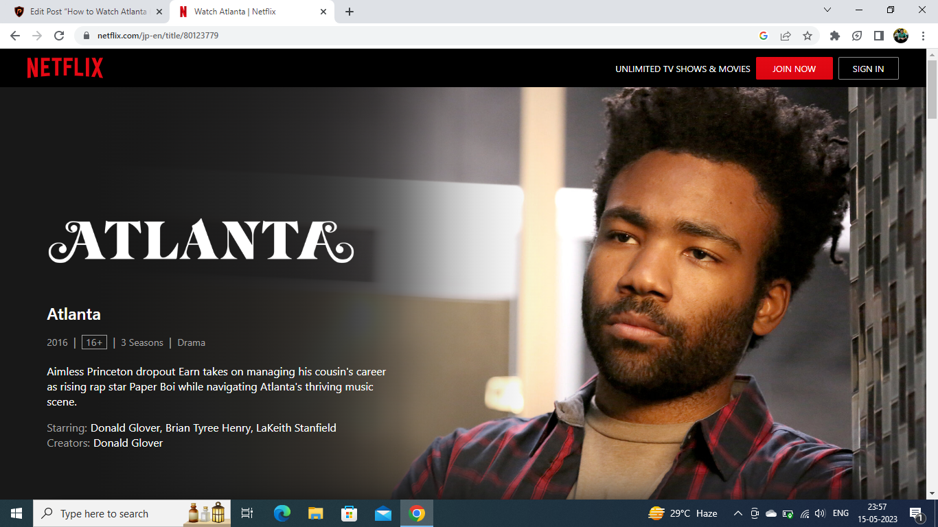Assistir Atlanta na Netflix