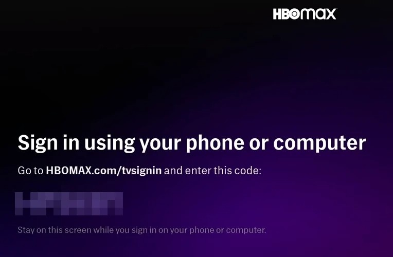 HBO Max-sign-in