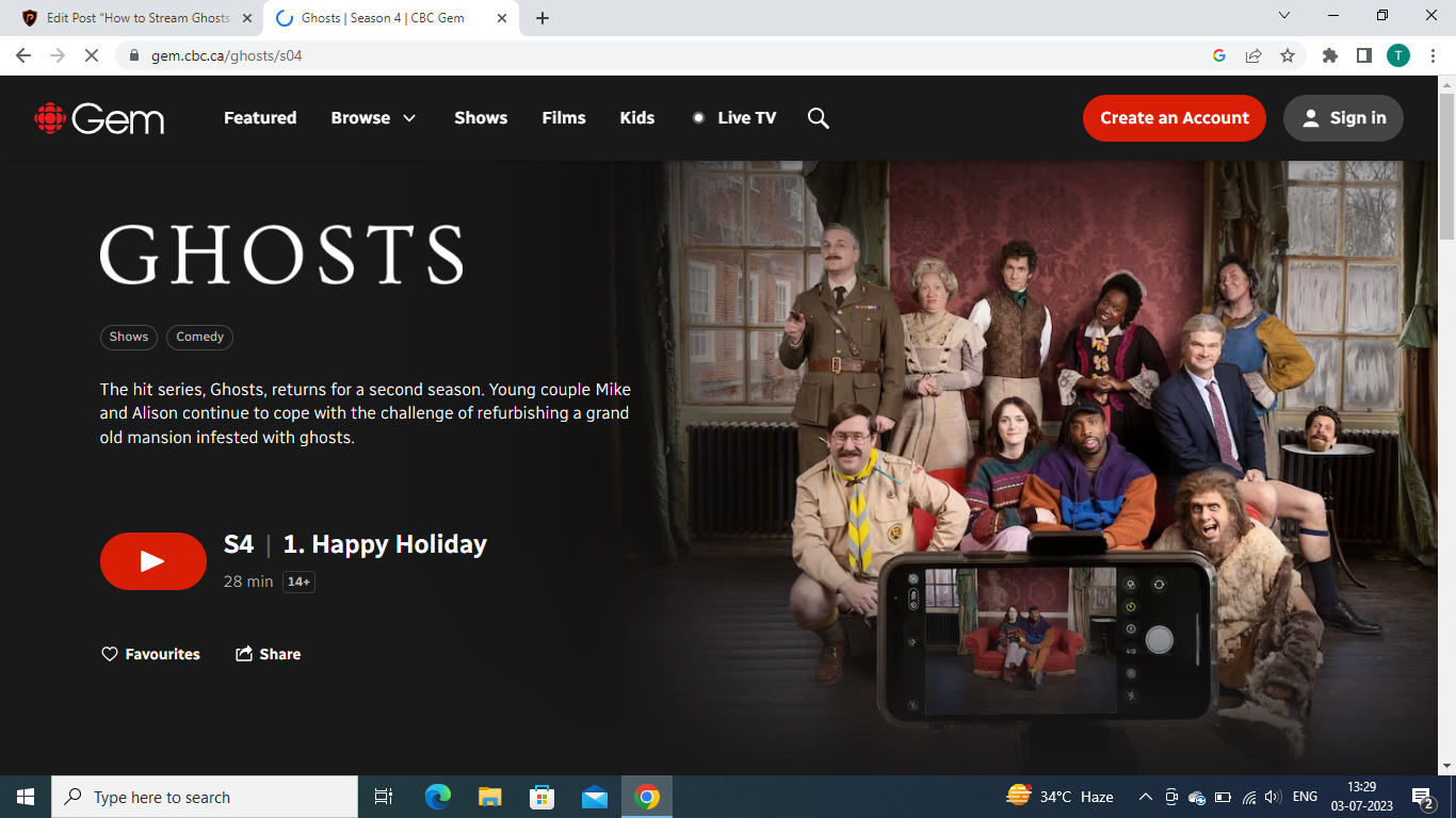 Watch Ghosts Season 4 on CBC