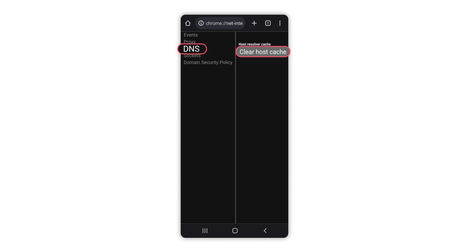 delete incognito history on an Android 2